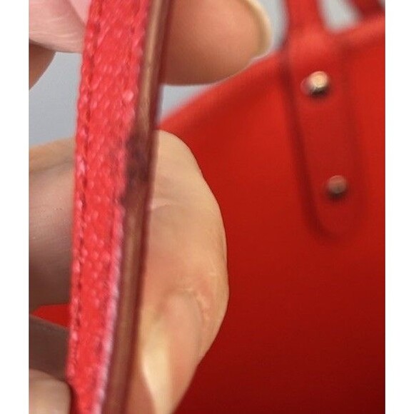 COACH F57669 Red REVERSIBLE CITY TOTE Attached WRISTLET Pouch Posey Floral - Picture 16 of 16